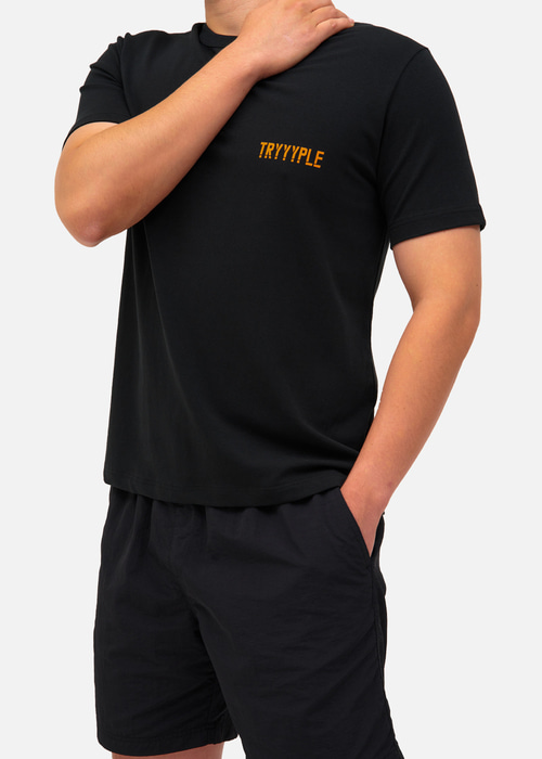 Focus Simple Muscle T-Shirt - Black