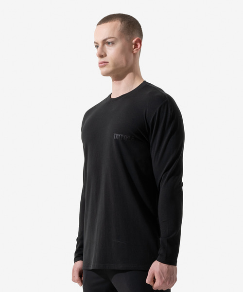 Expose Muscle Longsleeve T-Shirt - Black