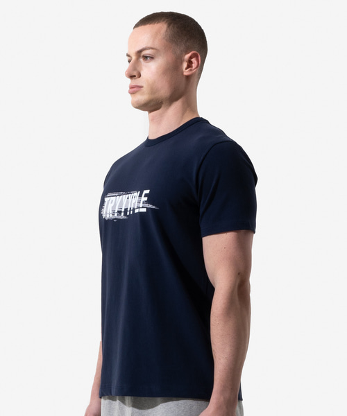 Focus Painting Muscle T-Shirt - Navy